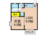 コ－ト中町 1LDKの間取り