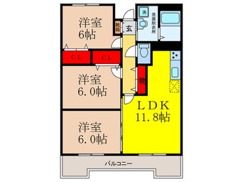 間取図 メゾン・ド・アイ
