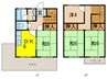 ｼｬ-ﾅ夙川 4DKの間取り