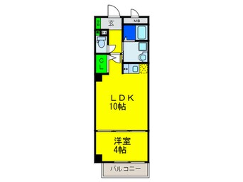 間取図 ブリリアントコート南堀江