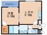 フジパレス新高 1LDKの間取り