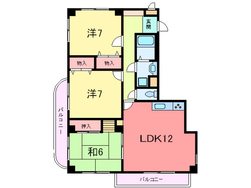 間取図 コ－ト岡本