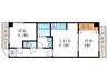 第１０長栄　アビタシオン清水 2LDKの間取り