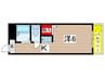 シャーツ石橋 1Kの間取り