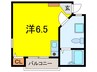 原田北三番館 1Rの間取り