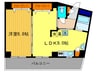 パ－クウォ－ク京都東山 1LDKの間取り