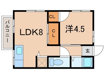 間取図 コーポ稲野