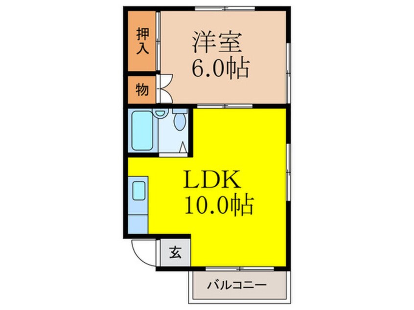 間取図 隆起ハイツ