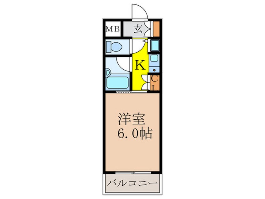 間取図 リ－ガル新大阪Ⅱ