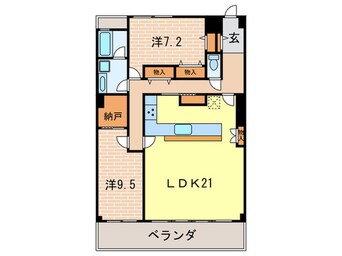 間取図 グランドメゾン苦楽園　南棟