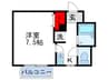 クオレ千里山 1Kの間取り