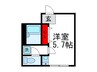 クオレ千里山 1Rの間取り