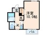クオレ千里山 1Kの間取り