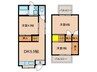 美園町テラス 3DKの間取り
