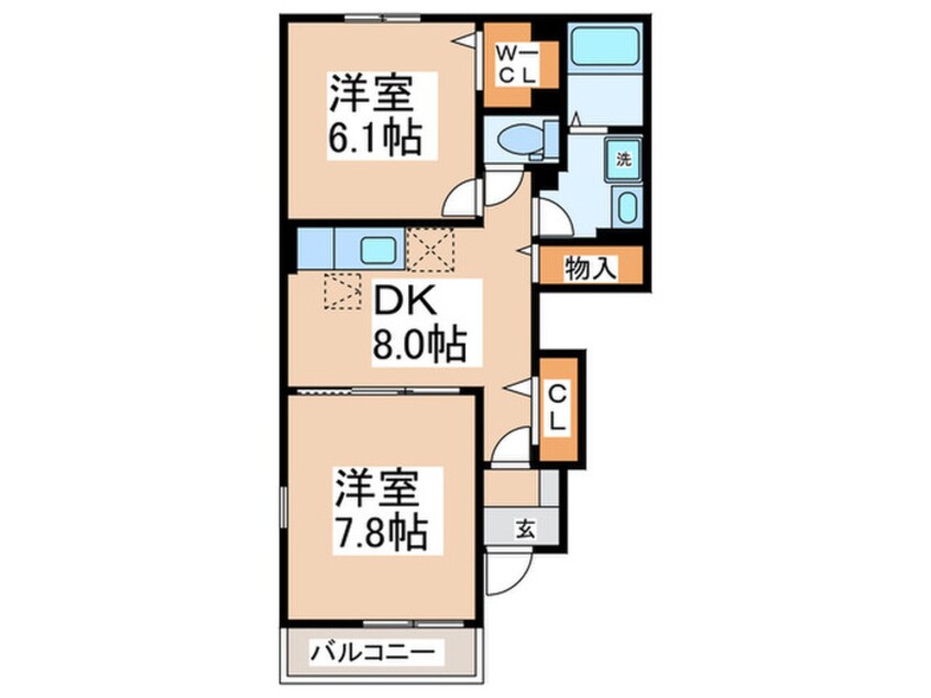 間取図 セントレア貝塚Ⅲ