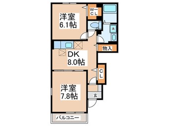 間取図 セントレア貝塚Ⅲ