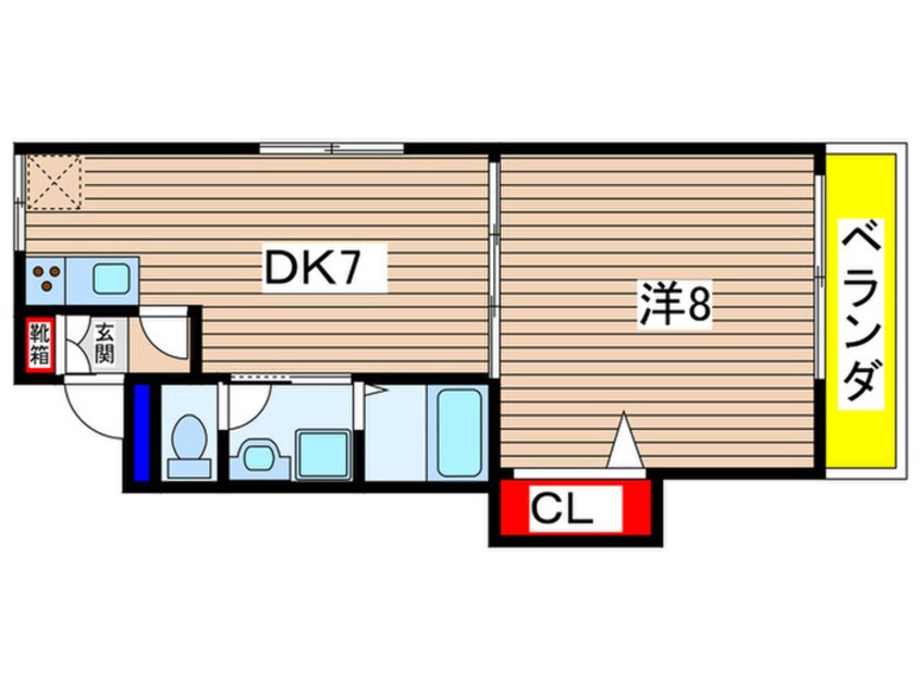 間取図 シャンド－ル太秦