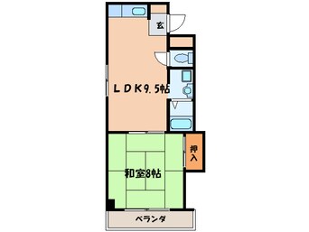 間取図 シャンド－ル太秦