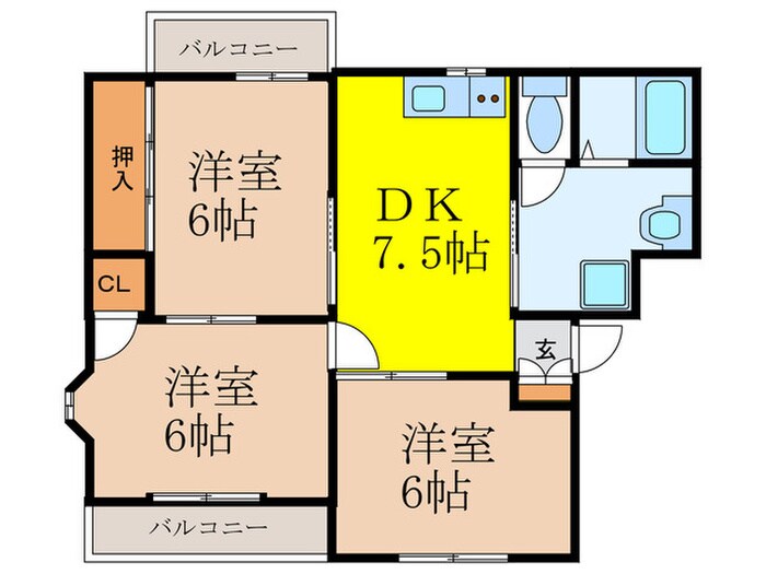 間取り図 プラスコート南耳原