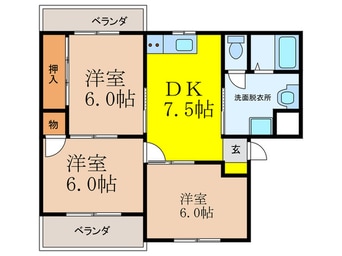 間取図 プラスコート南耳原