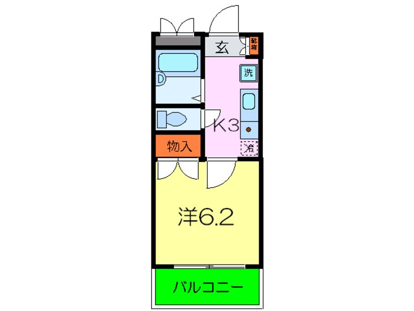 間取図 辰美ハイツ(202以外)