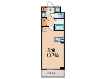 間取図 ｴｽﾃﾑﾌﾟﾗｻﾞ京都烏丸五条(205)
