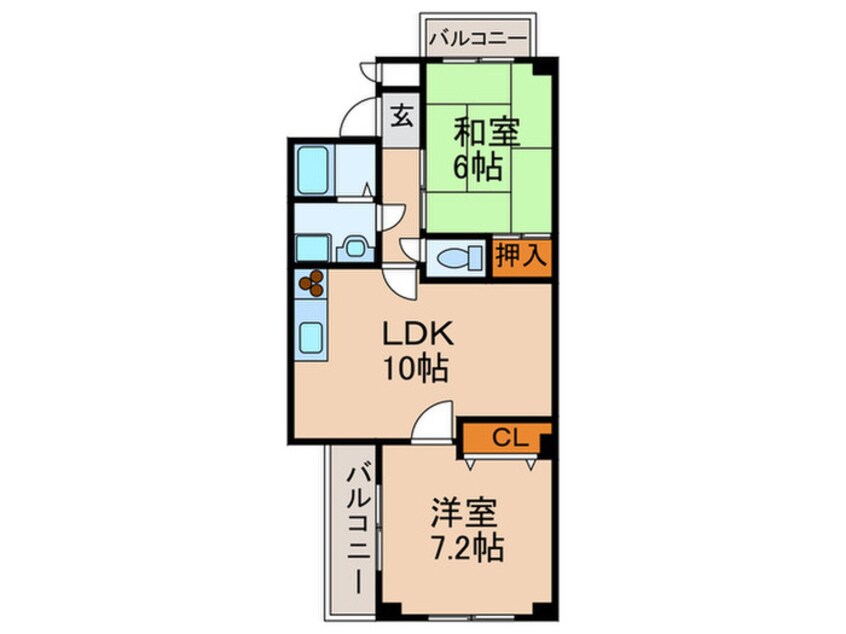 間取図 パインハイム野里