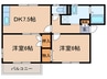 フレマリール若竹 北棟 2DKの間取り