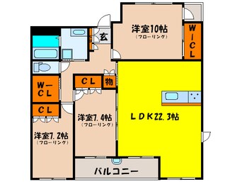 間取図 ソレイユ・アオ