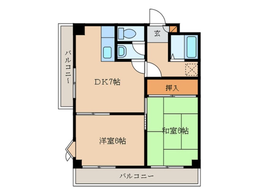 間取図 プルミエール塚口