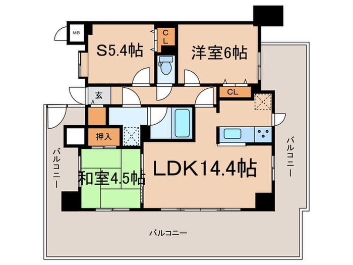 間取り図 グラン・パレ夙川香櫨園(503)