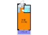 ８９新石切 1Rの間取り