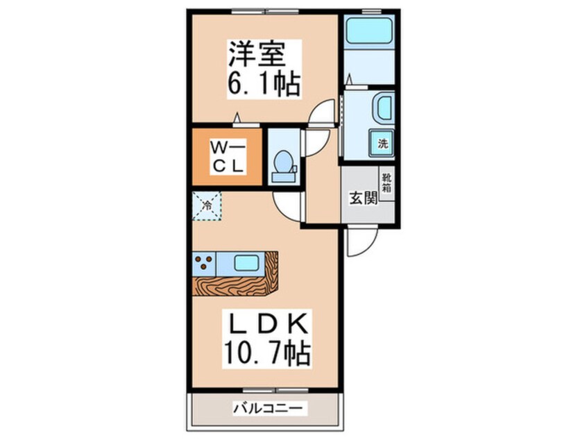 間取図 メゾン・クレ－ル