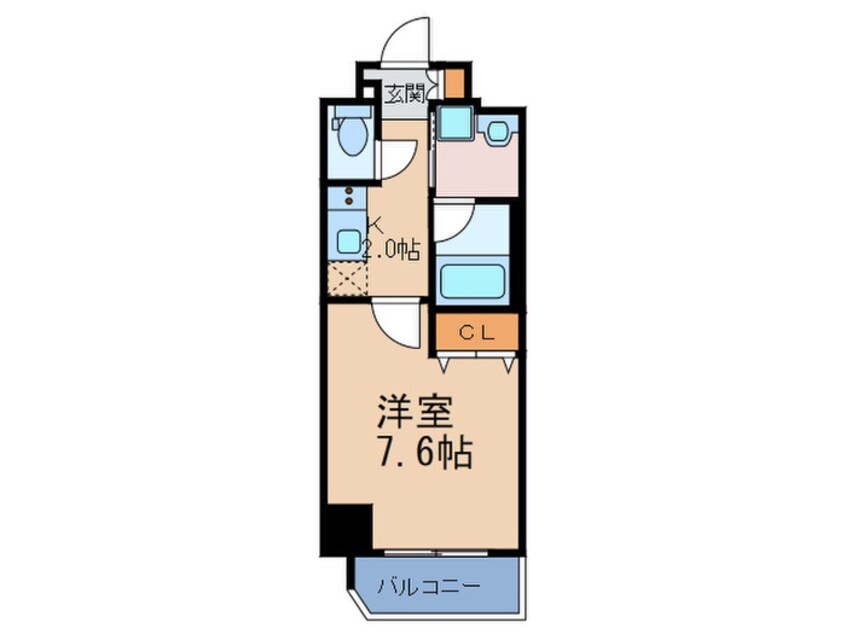 間取図 ﾌｧｰｽﾄﾌｨｵｰﾚ大阪ｳｴｽﾄ(404)