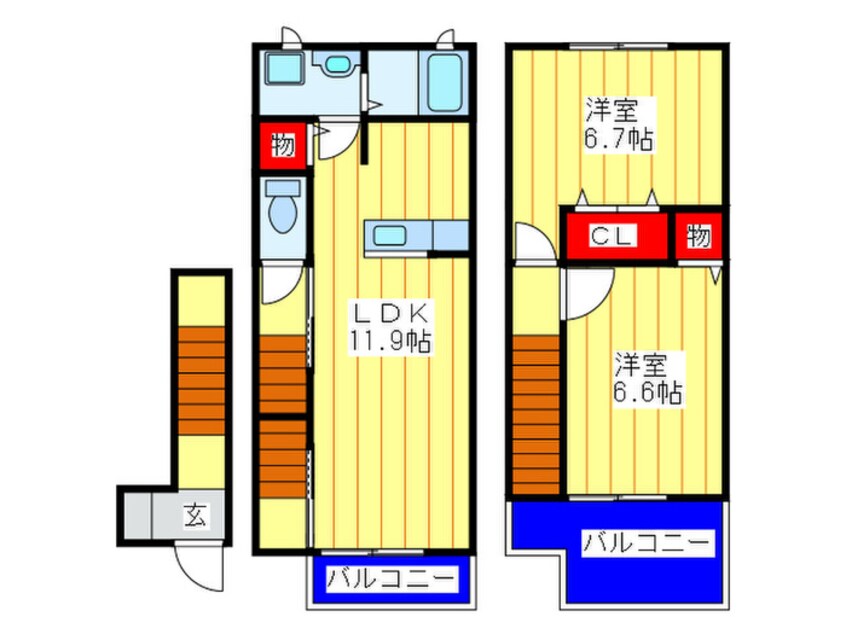 間取図 リブシンヴィレッジⅢ