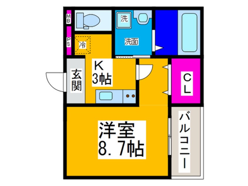 間取図 ラ・メゾン向陵中町Ⅱ番館