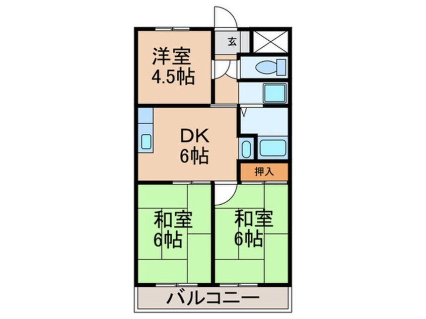 間取図 多聞ニューハイツ（309）