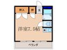 ﾒｿﾞﾝ竹田 1Rの間取り