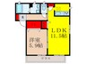Sharmant villa C 1LDKの間取り