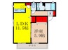 Sharmant villa C 1LDKの間取り