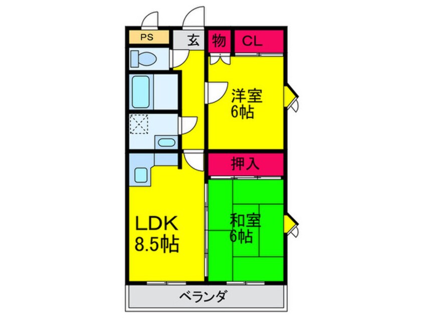 間取図 ソファイン深井