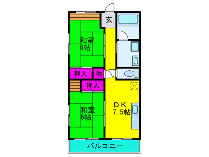 間取図 湯里ハイツ