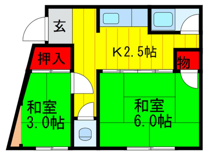 間取図 中井ハイツ