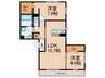 Lien　町楠葉　Ｂ棟 2LDKの間取り