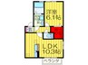 ポ－トヴェ－ル 1LDKの間取り
