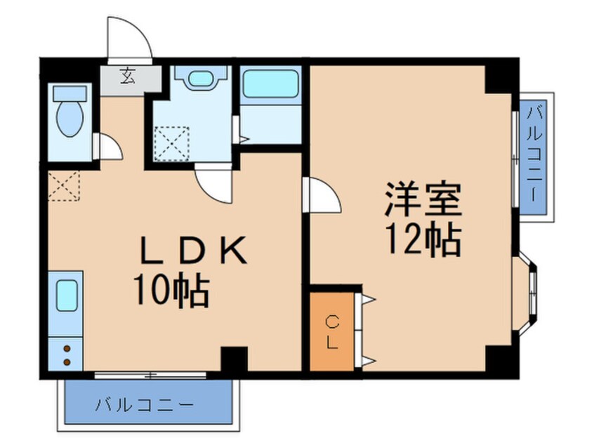 間取図 マンション・レスポワ－ル