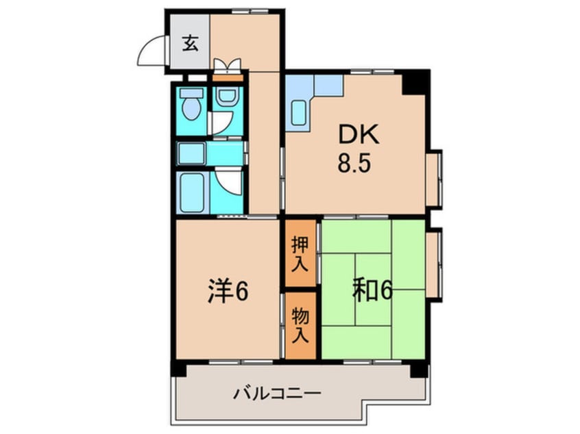 間取図 御統ハイツ