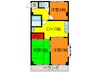 湊川マンション 3DKの間取り