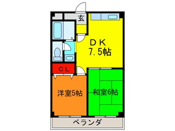 間取図 湊川マンション