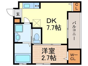 間取図 ﾜｺｰﾚｳﾞｨｰﾀ西宮今津SOUTH